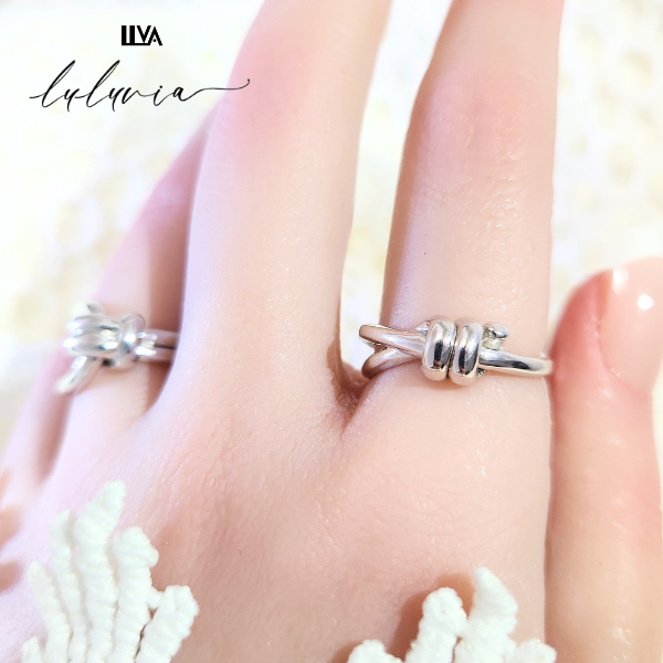 結び•ダブルノットリング・幸運を呼び込む・luluvia(ルルヴィア)SV925・新作・RL029