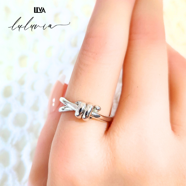 結び•ダブルノットリング・幸運を呼び込む・luluvia(ルルヴィア)SV925・新作・RL029