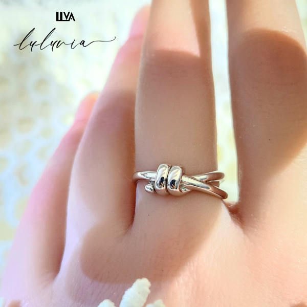 結び•ダブルノットリング・幸運を呼び込む・luluvia(ルルヴィア)SV925・新作・RL029