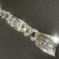 ウォレットチェーン ファンシークロス ダブルグリップ 925刻印