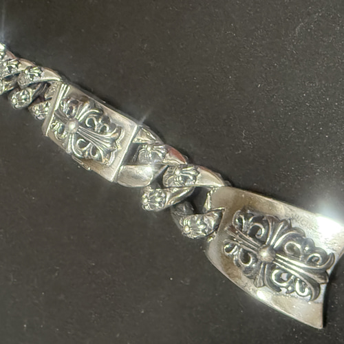 約17cm カスタムウォッチブレス　時計ベルト 約17cm カスタムウォッチブレス 時計ベルト 腕時計 Noir Silver