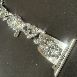 ウォレットチェーン ファンシークロス ダブルグリップ 925刻印