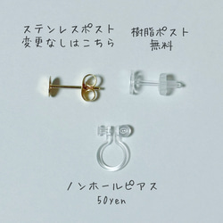 ♡送料無料♡ 4mmカラーシェル　レジンピアス　イヤリング 7枚目の画像