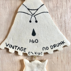 石粉粘土 オーナメント 「水酔いの魔女」   Ornament "Water-drunk witch" 2枚目の画像