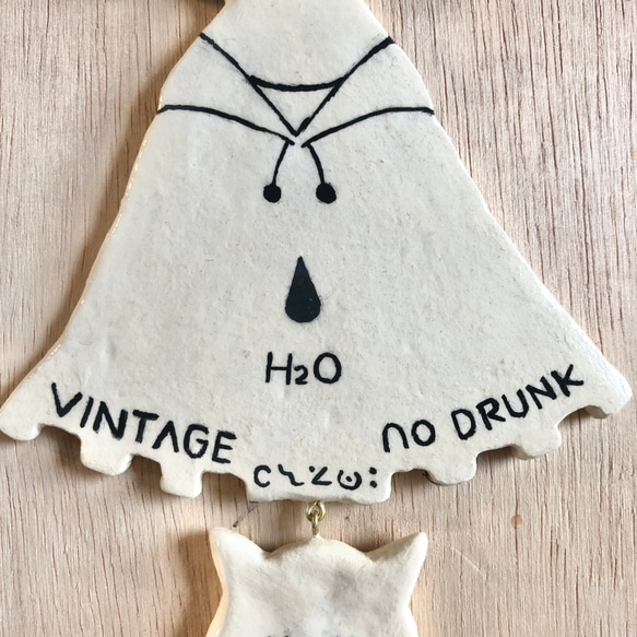 石粉粘土 オーナメント 「水酔いの魔女」   Ornament "Water-drunk witch" 2枚目の画像