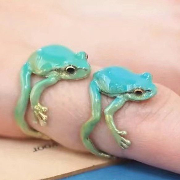 カエル　リング 1枚目の画像