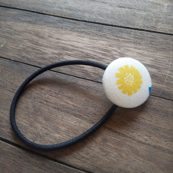 くるみボタンヘアゴム 1枚目の画像