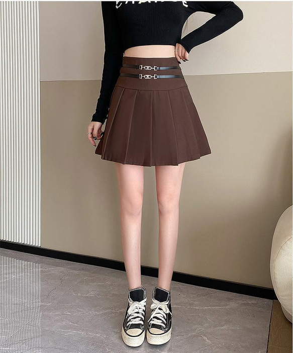大きいサイズ　レディース ミニスカート　プリーツ　春夏 秋 新品 6枚目の画像