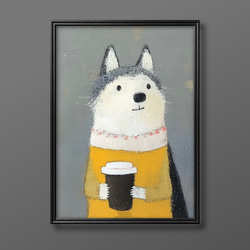 絵画 。壁掛け絵手描き【夕食の前、かわいい猫たち】 絵画 。壁掛け絵手描き【夕食の前、かわいい猫たち】 絵画