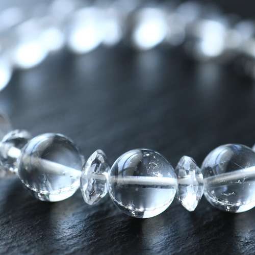 ☆プレミアムブレス☆ダイヤモンドダストクォーツ☆ 細氷（さい