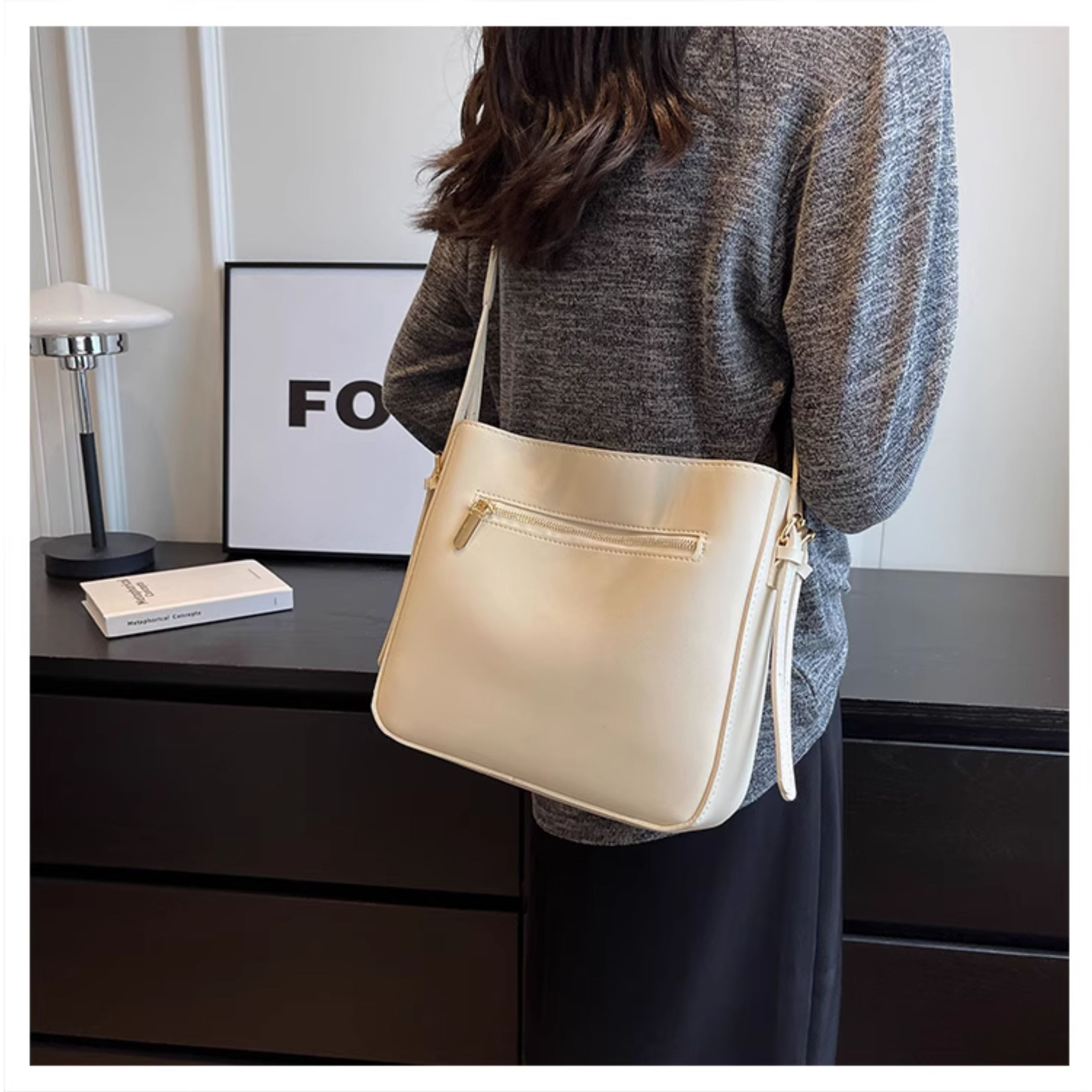 バッグ2025新作バケツバッグ斜め掛け女性用バッグ本革ワンショルダーサイドバッグ高級感があります