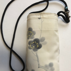８３１８　花柄の着物で作ったスマホショルダー 3枚目の画像