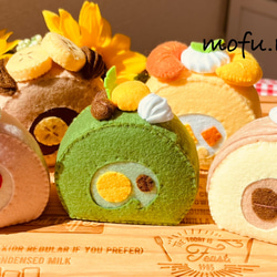 フェルトおままごと　ロールケーキセット 2枚目の画像