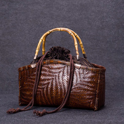 御幸籠 山葡萄 御幸篭 巾籠 野点篭 浴衣 巾着 かごバッグ 伝統工芸品