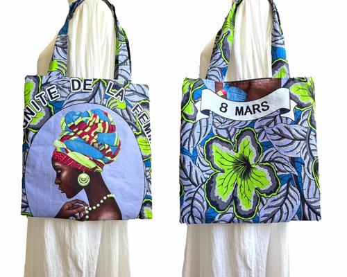 アフリカ布 8MARSアフリカントート カラフルバック 個性的バック