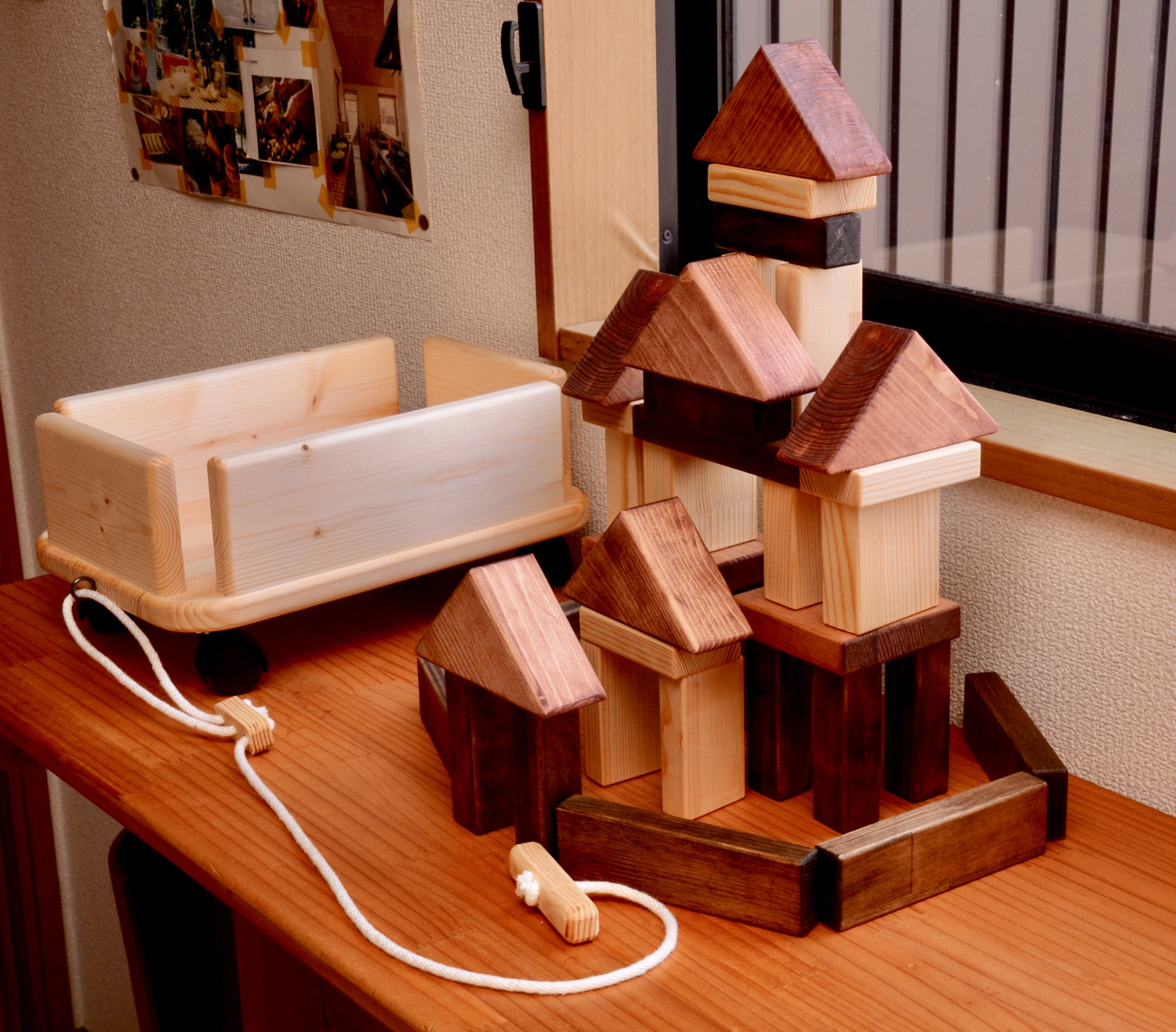 【台車積み木】自分のお城を作りましょう！