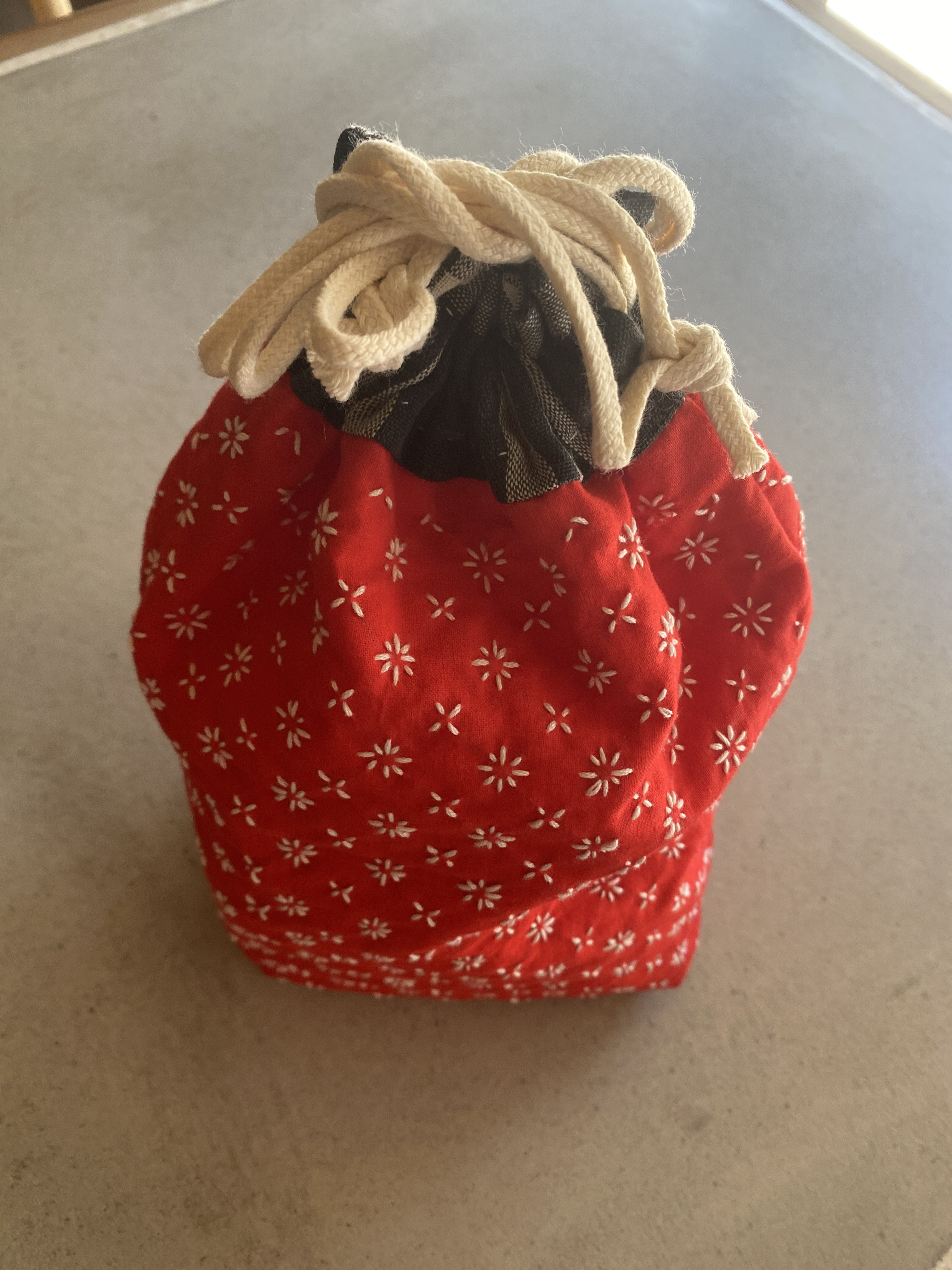 刺し子の巾着