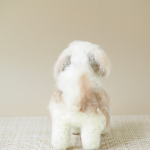 いつでもいっしょ♪ 羊毛フェルトのちいさなシーズー ふわふわ犬の