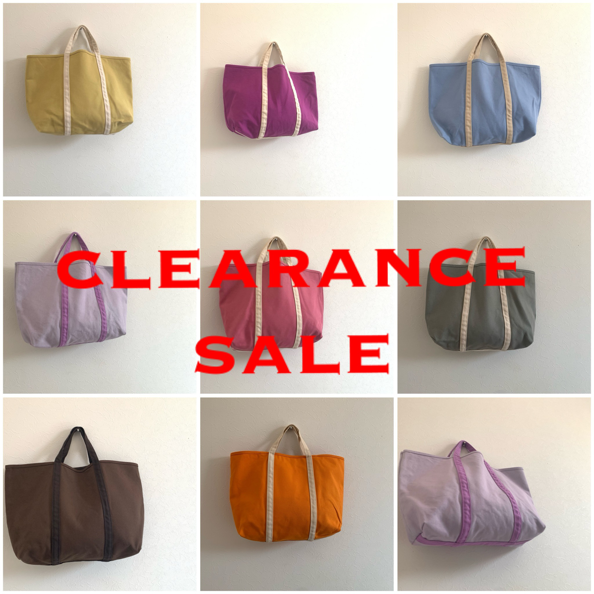 期間限定】¥6,380→¥5,300 在庫セール　洗える帆布バッグ　A4対応】帆布　BASIC TOTE ( M )