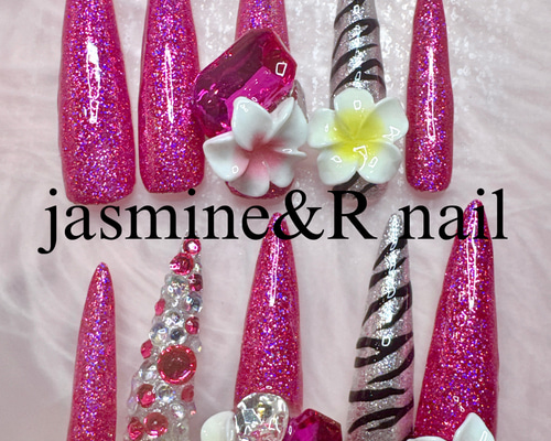 ネイルチップ ニュアンス 紫 派手 Y2k ギラギラ オーダーネイル ギャル 紫89S☆地雷系y2kサブカル韓国バンギャルゴシックゴテゴテ痛