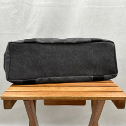 【免運費】A4尺寸相容！帆布拉鍊手提包，背面和口袋處飾有熊貓刺繡 - 可愛時尚，女士必備 第9張的照片