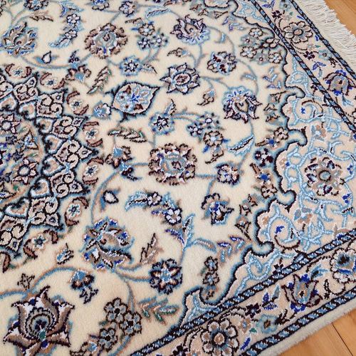 ペルシャ絨毯　ナイン産　新品　ラグ 楽天市場】ペルシャ絨毯 ナイン産 6La 150×110cm グリーン