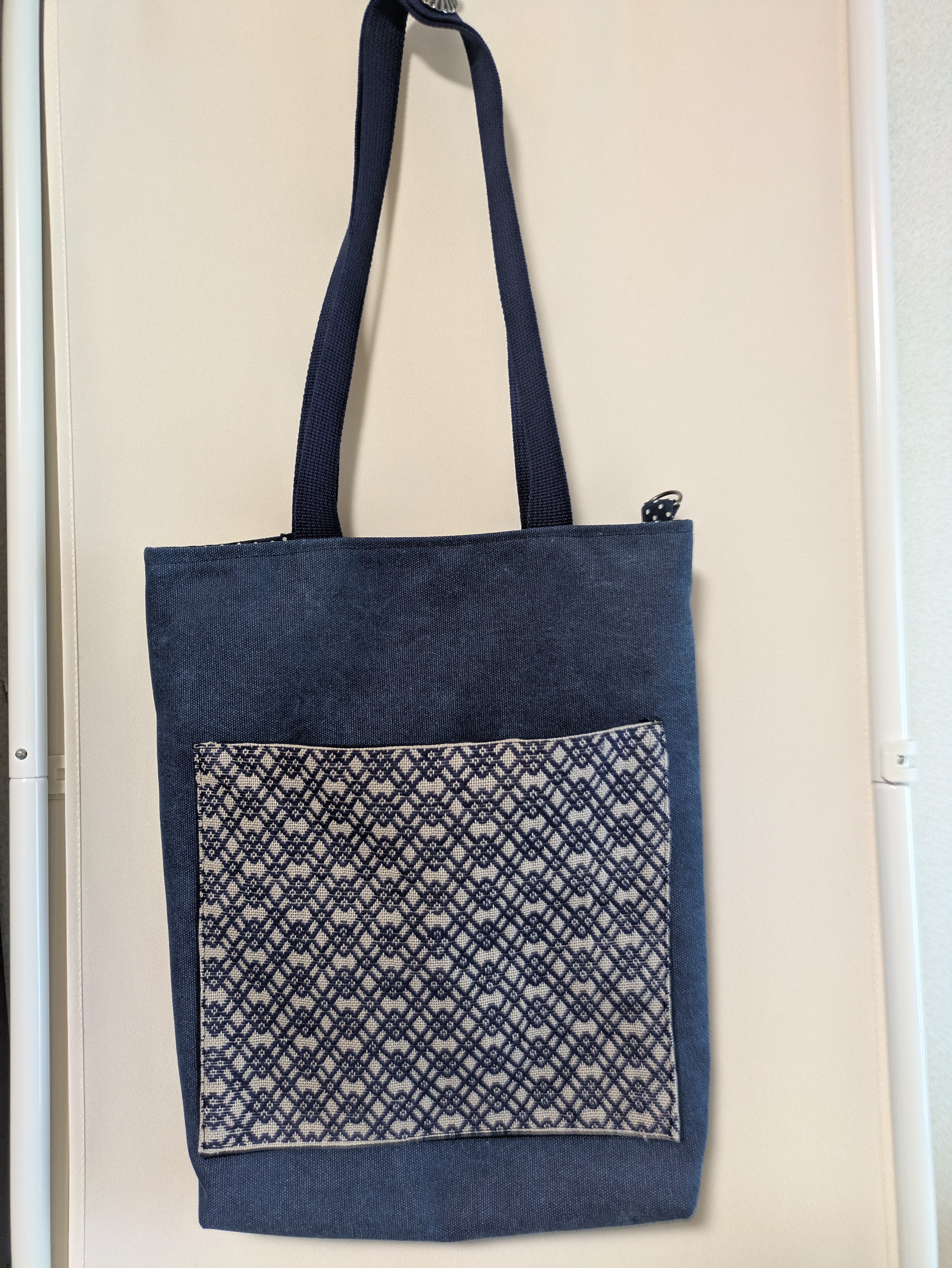 こぎんトートバッグ(デニム帆布)B4サイズ