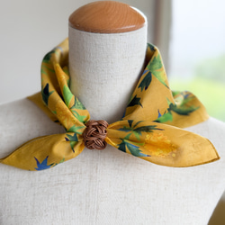 スカーフにもなるハンカチ「tanpopo」 6枚目の画像