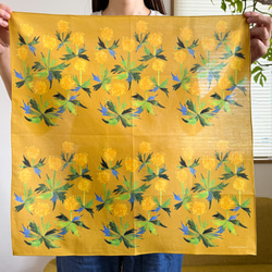 スカーフにもなるハンカチ「tanpopo」 5枚目の画像