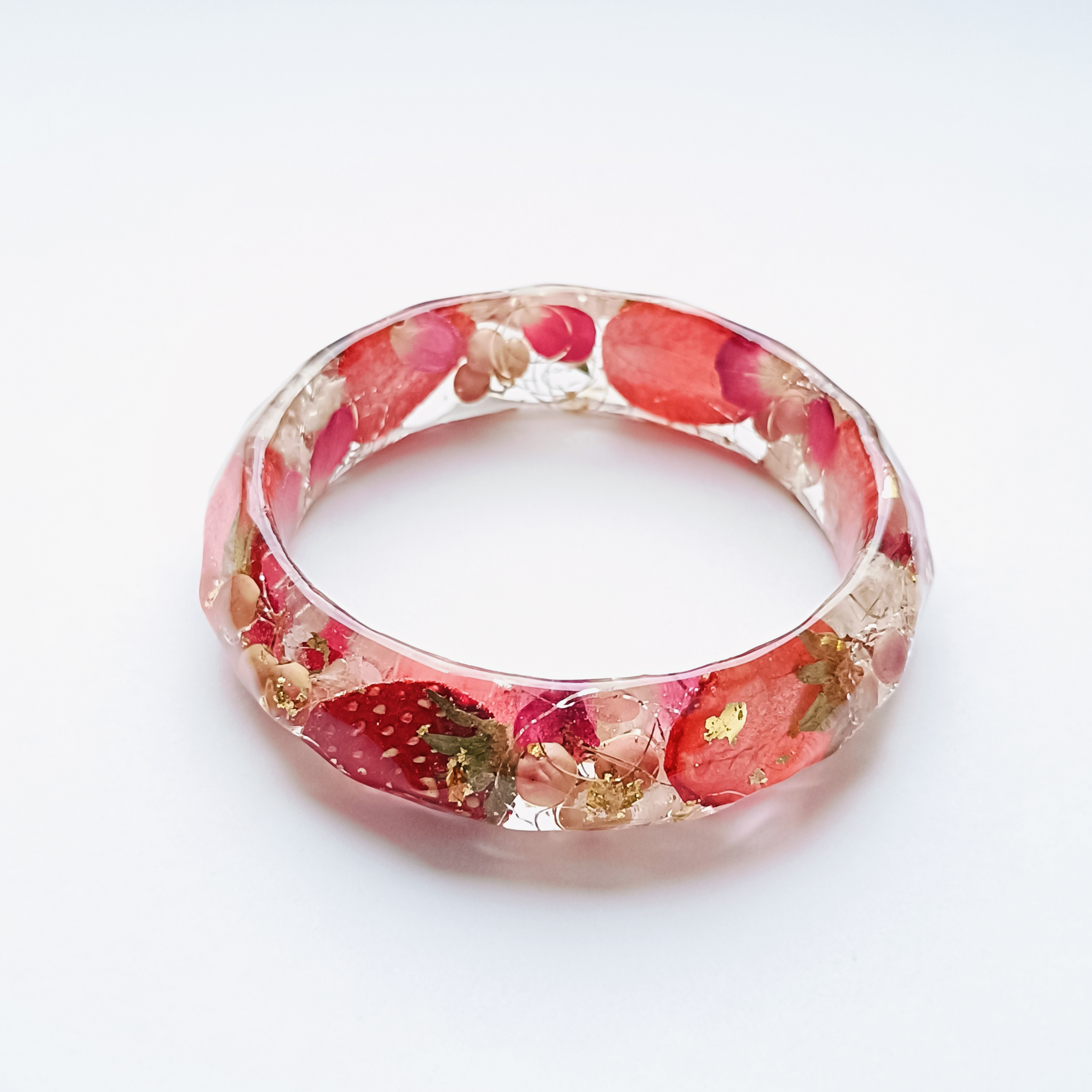 5周記念福袋SALE　〜苺のアクセサリーセット〜　いちご　フルーツ　クリア　透明　ツヤツヤ　ダイヤ　夏　オレンジ　イチゴ