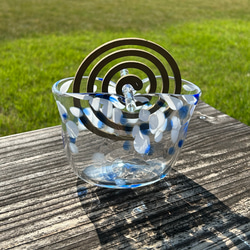 花火のペーパーウエイト【A】 夏 ガラス 置物 立体・オブジェ ガラス日