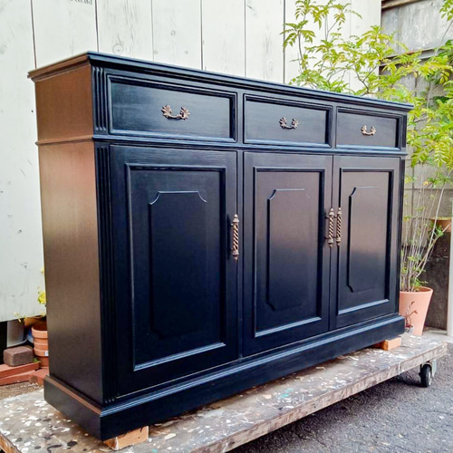 I143\" 現状品 アンティーク リビングキャビネット W800 I143 現状品 アンティーク リビングキャビネット W800