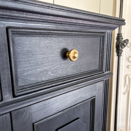 I143\" 現状品 アンティーク リビングキャビネット W800 I143