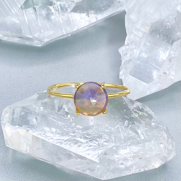 天然オパールリング