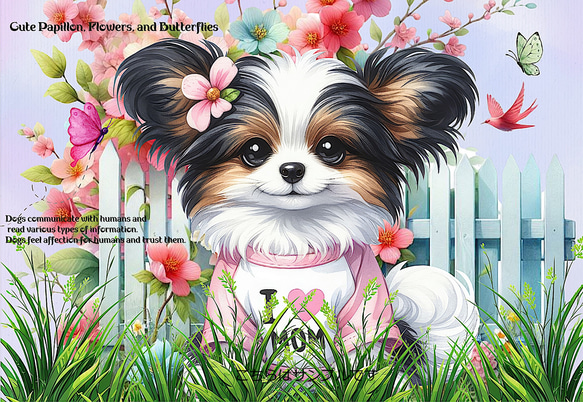 わんちゃんパネル生地ハンドメイド★クロム オリジナル 生地 ブロックデザイン パネル生地 犬 犬柄 パピヨン