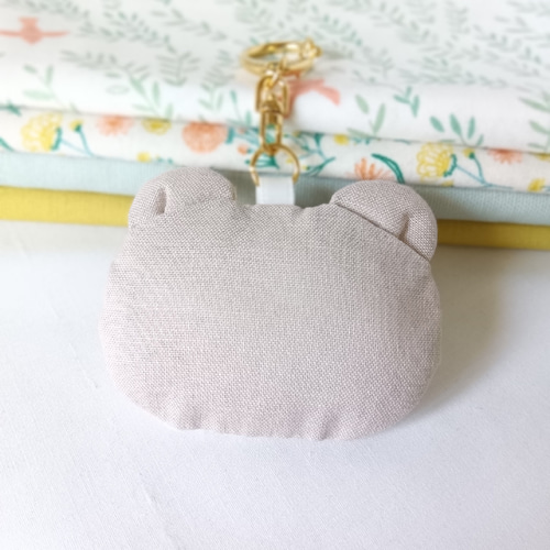 パッチワークキット】くま キーホルダー クマ マスコット チャーム