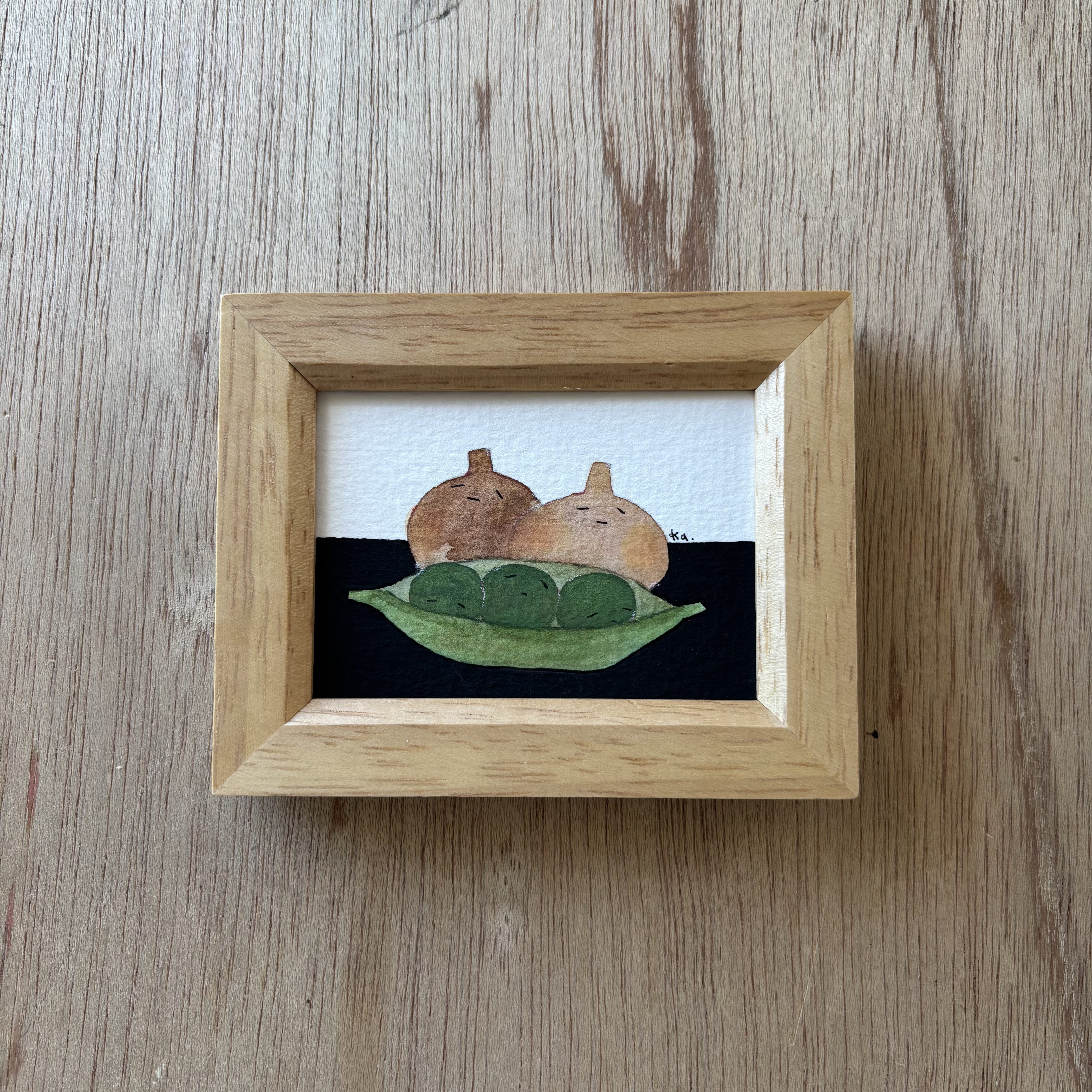 「うとうと」ミニ額　原画