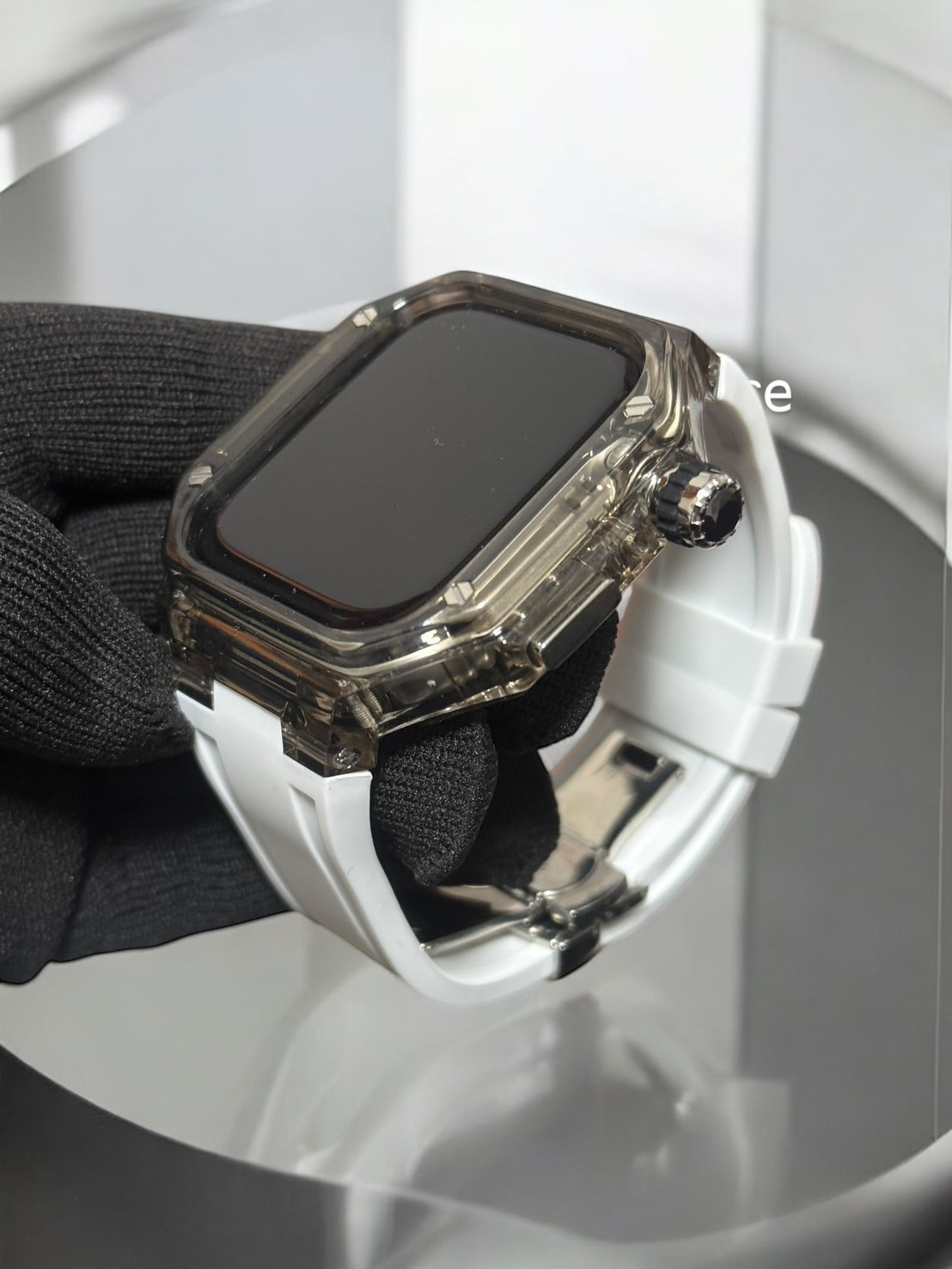 アップルウォッチカバーケースApple Watchラバーバンドベルト 46 45 44 42 41 40