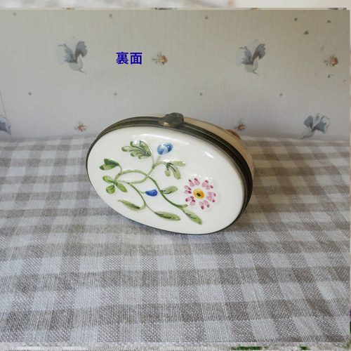 ヴィンテージ フランス リモージュボックス 少年と子犬 その他雑貨