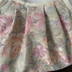 ★北欧風　ジャガード織グラニーバック　花柄バッグ　肩掛けショルダーバッグ　ピンク系★ 5枚目の画像