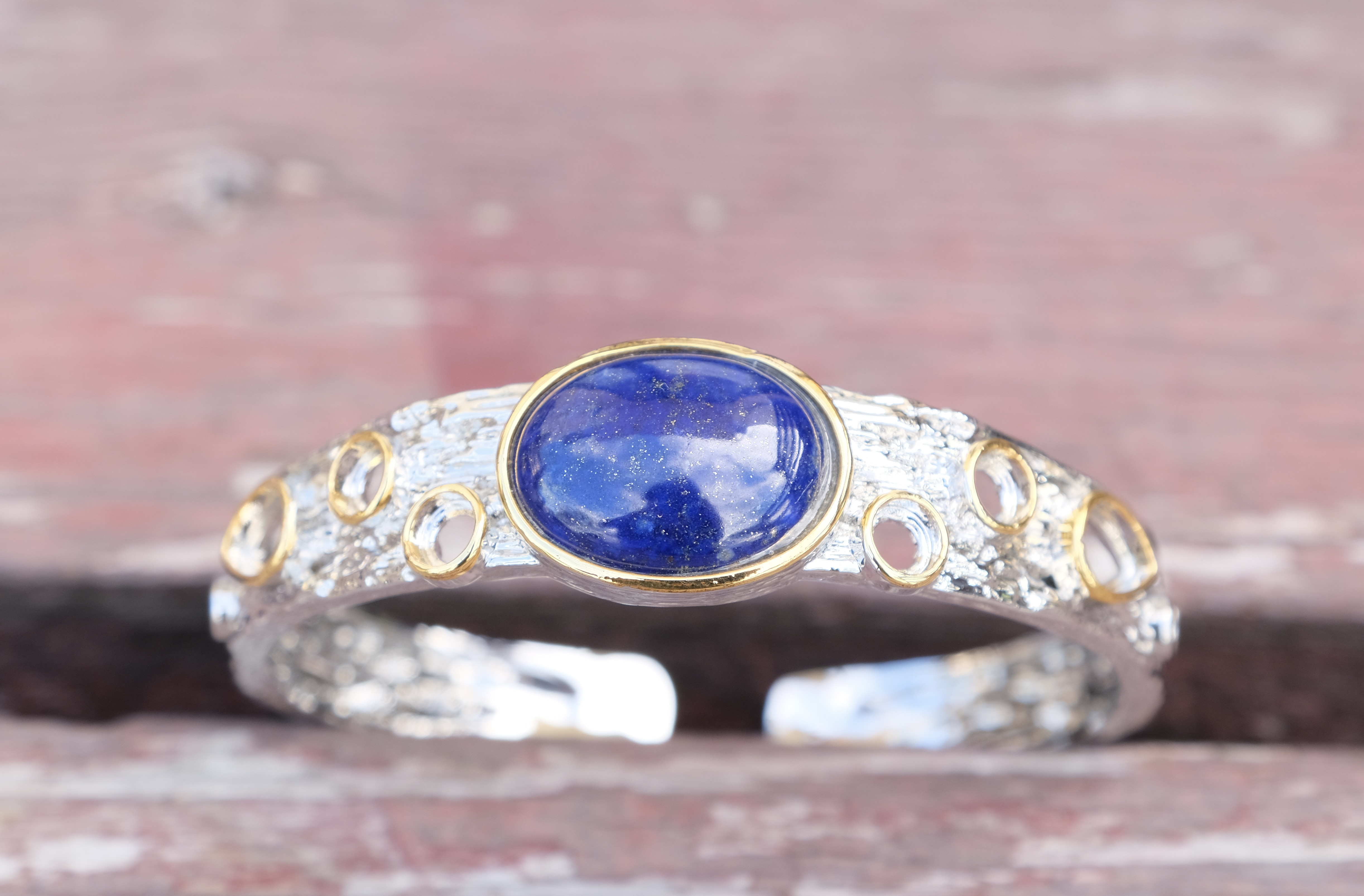 1394 ラピスラズリ　バングル　男女兼用