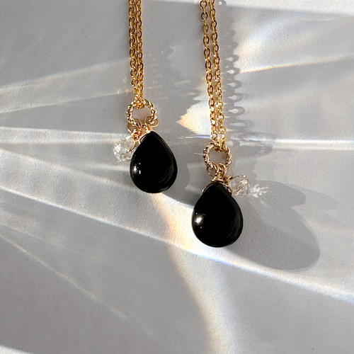 モリオンネックレス 心を守るお守りペンダント 黒水晶AAA 一粒