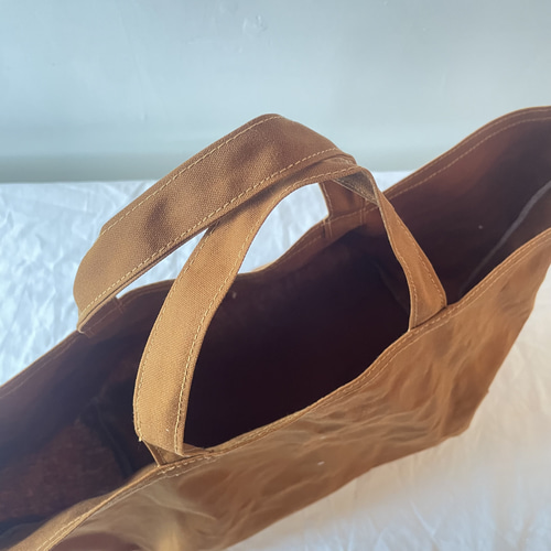 オイルドコットン生地】ツールバッグ トートバッグ／A4収納可・大容量