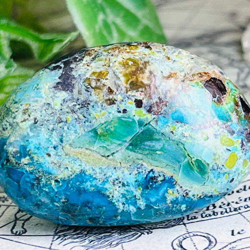 女神の石✨ クリソコラ 珪孔雀石 タンブル 原石 天然石 東洋占星術師の