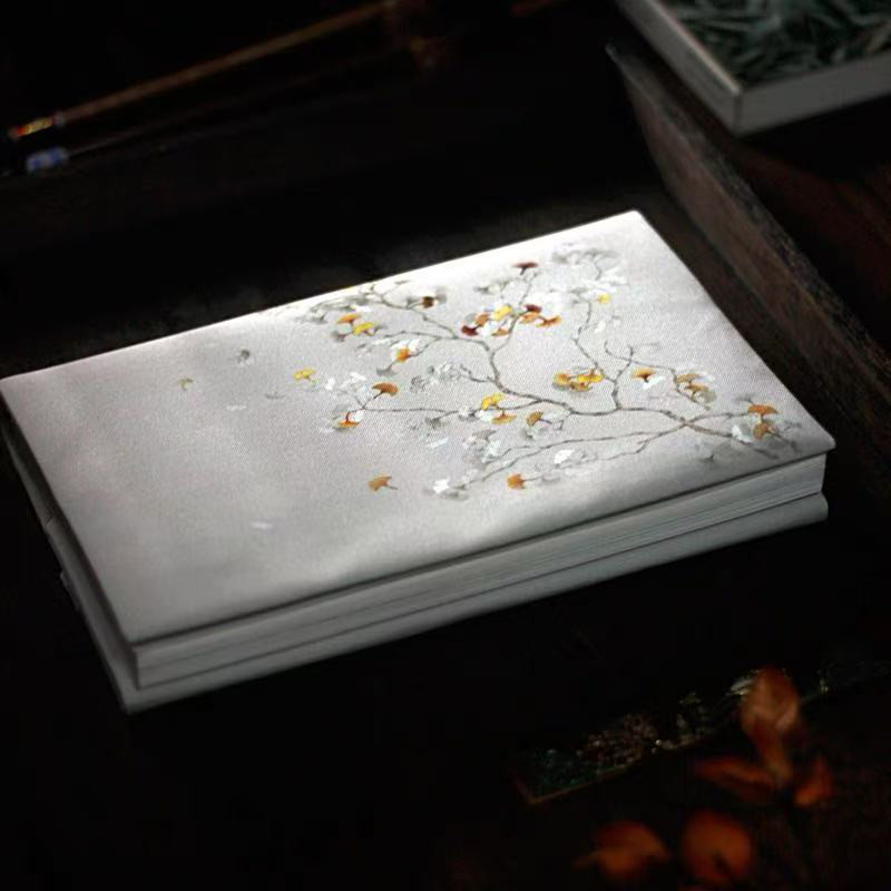 銀杏　布製ブックカバー（オーダーメイドで全サイズ対応）