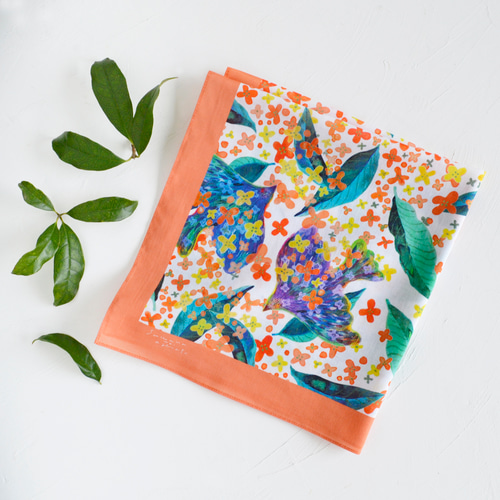 20251209 クリスチャンラクロワ スカーフ ハート ヤシの木 花 魚