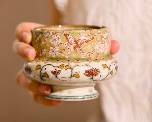 中国　清時代　素三彩　梅竹詩紋六角茶壺　アンティーク　送料込み251121 7da1645fb6feb0d43f3b22d826c0cf