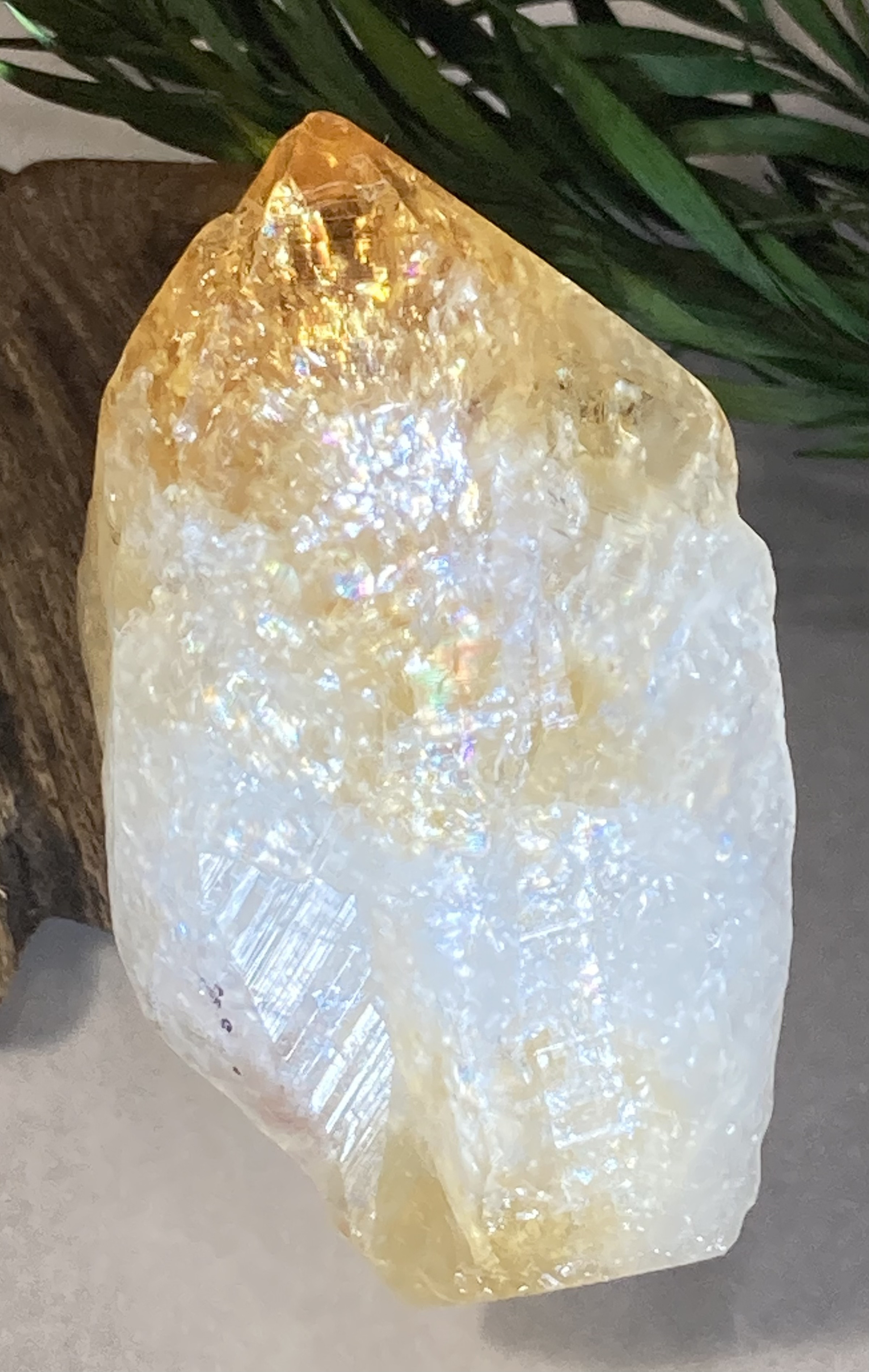 恋愛・ビジネス✨　レインボー　シトリンクォーツ　黄水晶　原石　ポイント