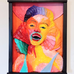 立体絵画の「キュビスムの女の顔」 立体絵画の「キュビスムの女の顔」(3D painting) 絵画 フェル