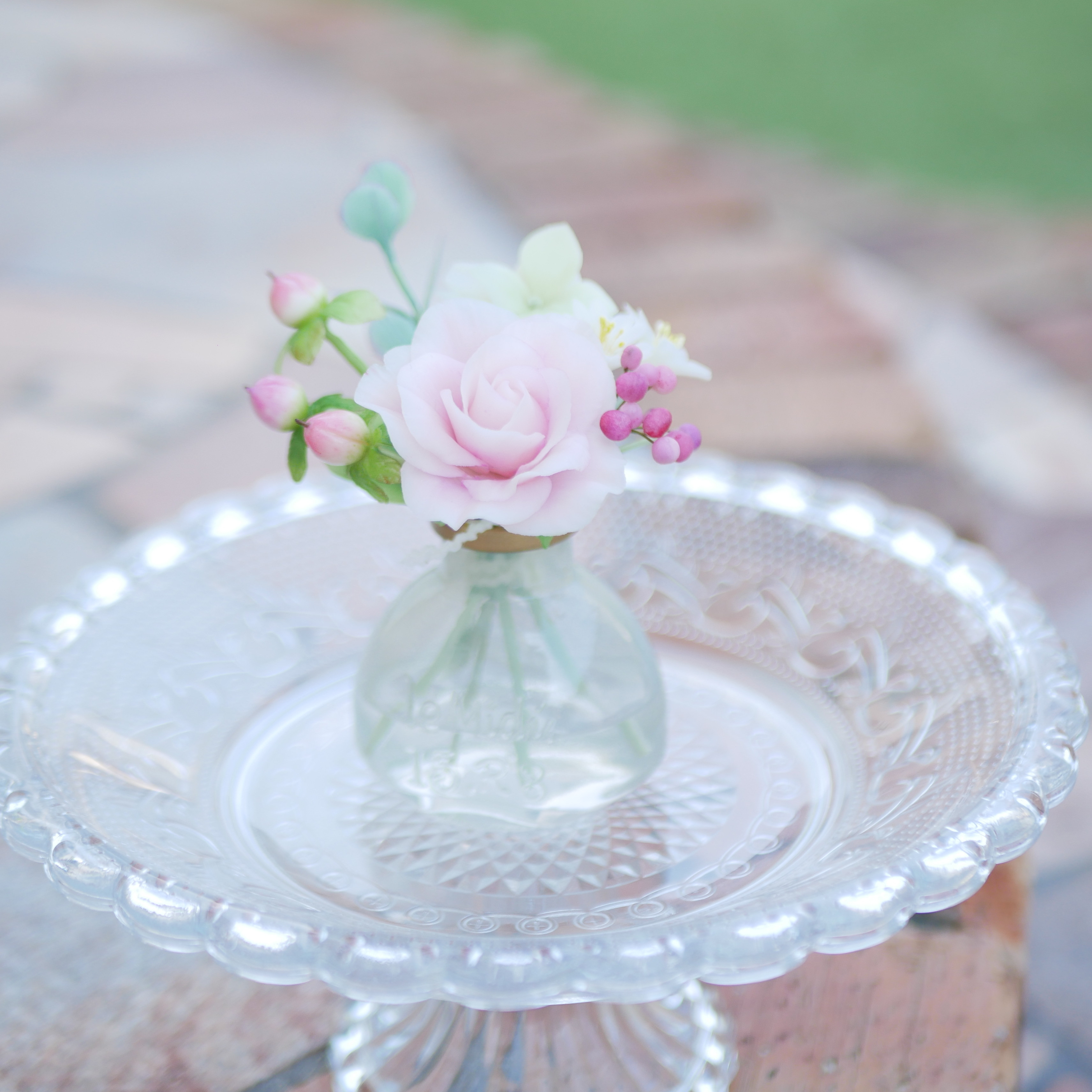 ちょこんとさん。置くだけ♪ クレイフラワー NO.MWH1-T